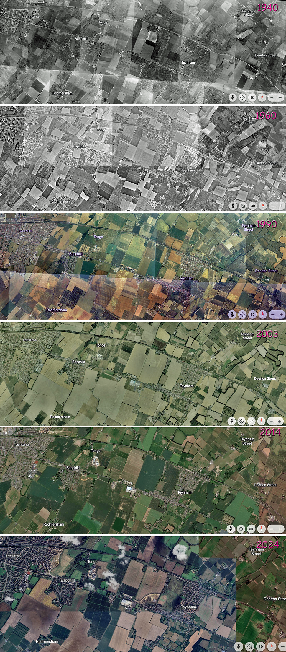Image of countryside around Teynham, Rodmersham, Sittingbourne